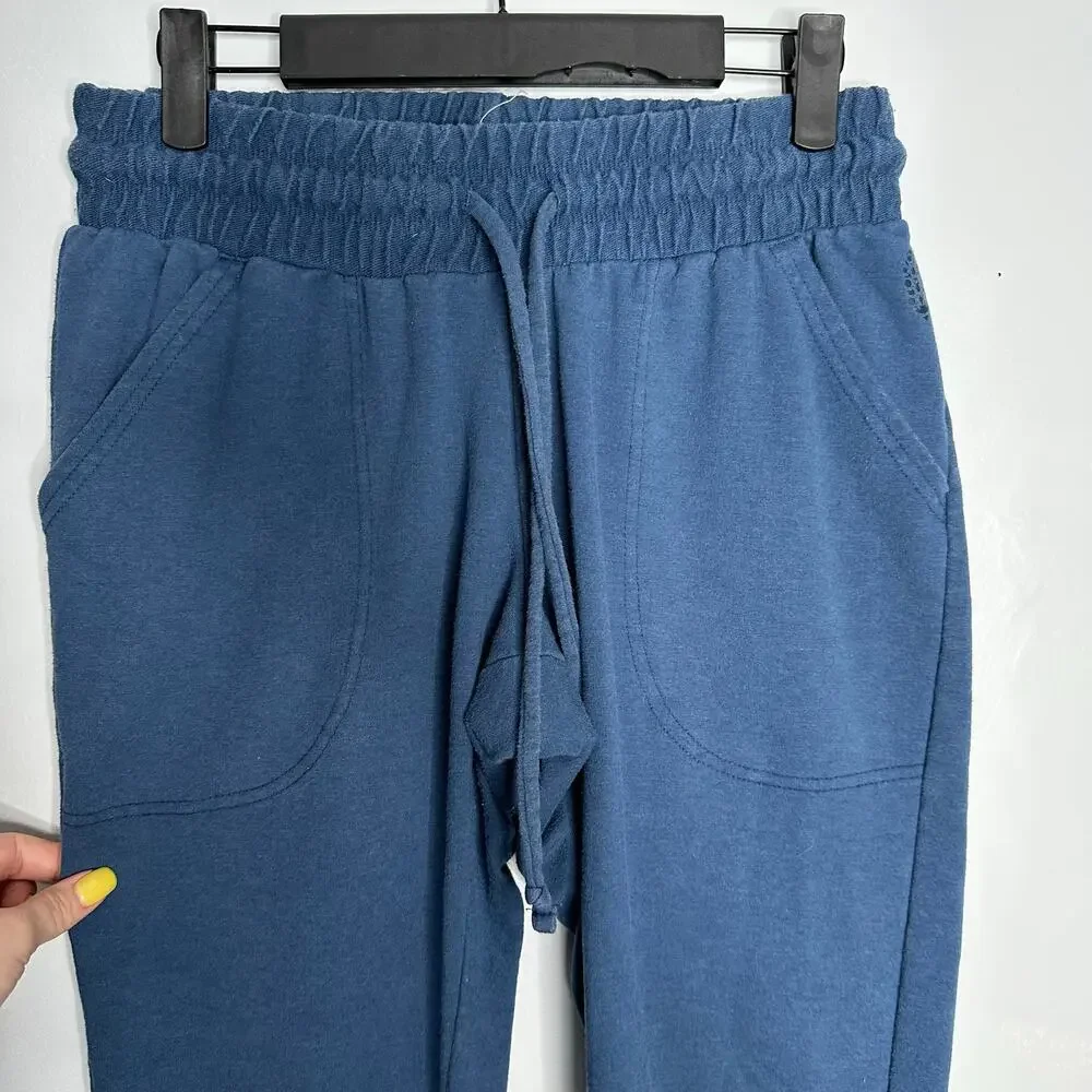 FP Movement‎ Work It Out Joggers Women Small Blue EUC High Rise Tapered Sweats